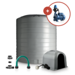 10 000L Vertical Tank & 0.75kW Pump Combo - Calcamite