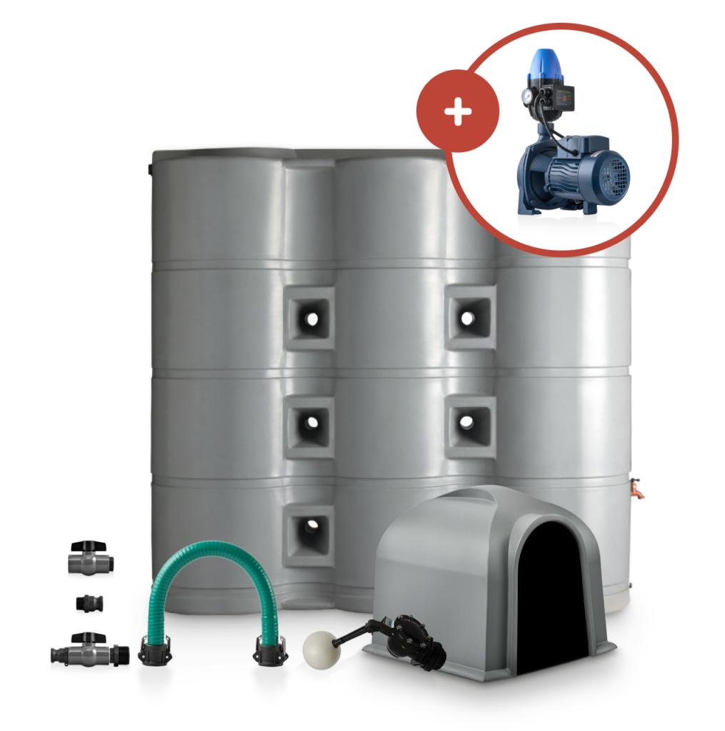 3000L Slim Tank & 0.55kW Pump Combo - Calcamite